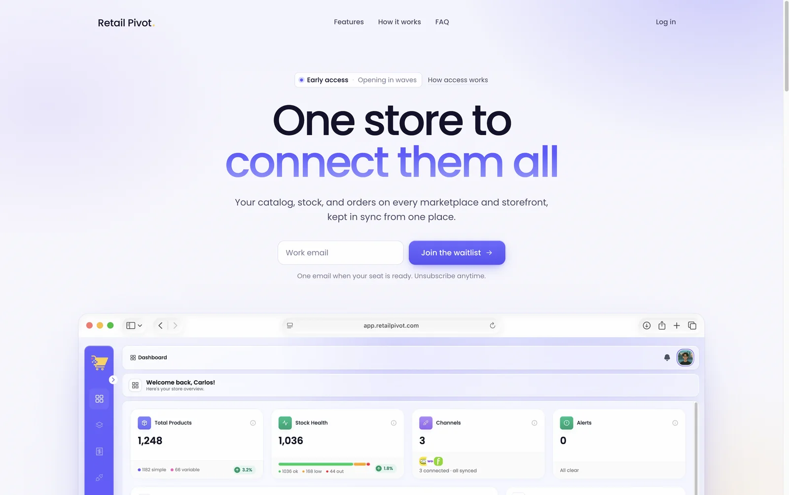 Retail Pivot site screenshot