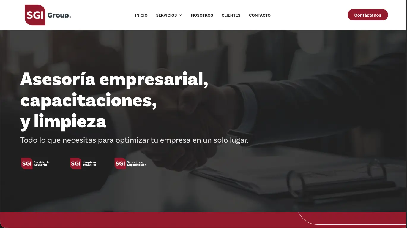 SGI Group site screenshot